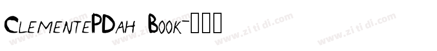 ClementePDah Book字体转换